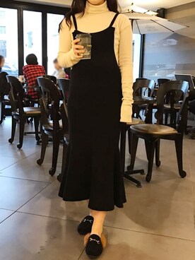 「HOTPING（ホッピン）のアイテム」を使った、HOTPINGさん（レディース・163cm）の冬コーディネート
