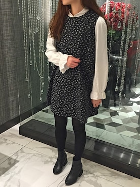 「HOTPING（ホッピン）のアイテム」を使った、HOTPINGさん（レディース・163cm）の冬コーディネート
