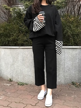 「HOTPING（ホッピン）のアイテム（トップス）」を使った、HOTPINGさん（レディース・163cm）の冬コーディネート