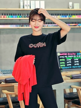 「HOTPING（ホッピン）のアイテム（トップス）」を使った、HOTPINGさん（レディース・163cm）の冬コーディネート