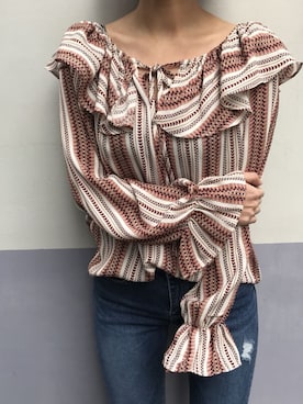 「HOTPING（ホッピン）のアイテム（シャツ/ブラウス）」を使った、HOTPINGさん（レディース・163cm）の冬コーディネート