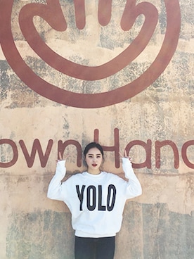 「HOTPING（ホッピン）のアイテム（トップス）」を使った、HOTPINGさん（レディース・163cm）の春コーディネート