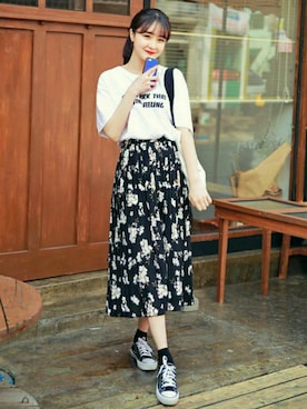 「HOTPING（ホッピン）のアイテム」を使った、HOTPINGさん（レディース・163cm）の夏コーディネート