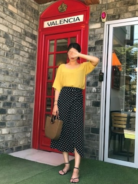 「HOTPING（ホッピン）のアイテム（シューズ）」を使った、HOTPINGさん（レディース・165cm）の夏コーディネート
