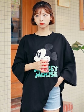 「HOTPING（ホッピン）のアイテム（パンツ）」を使った、HOTPINGさん（レディース・165cm）の夏コーディネート