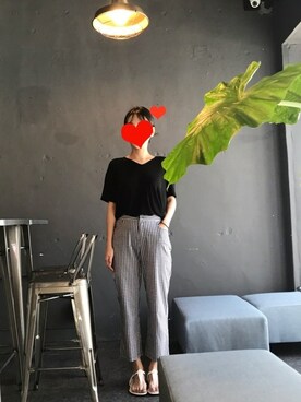 「HOTPING（ホッピン）のアイテム（シューズ）」を使った、HOTPINGさん（レディース・165cm）の夏コーディネート