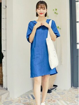 「hotping」｜「アイテム（アクセサリー）」を使った、HOTPINGさん（レディース・161cm）の夏コーディネート