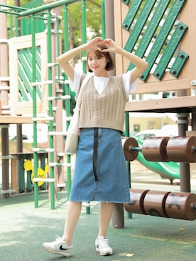 「HOTPING（ホッピン）のアイテム」を使った、HOTPINGさん（レディース・163cm）の夏コーディネート