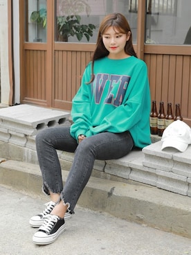 「HOTPING（ホッピン）のアイテム（シューズ）」を使った、HOTPINGさん（レディース・163cm）の秋コーディネート