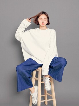 「HOTPING（ホッピン）のアイテム（パンツ）」を使った、HOTPINGさん（レディース・163cm）の秋コーディネート