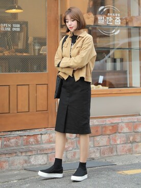 「HOTPING（ホッピン）のアイテム（シューズ）」を使った、HOTPINGさん（レディース・163cm）の秋コーディネート
