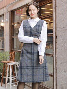 「hotping」｜「アイテム（ワンピース/ドレス）」を使った、HOTPINGさん（レディース・163cm）の冬コーディネート