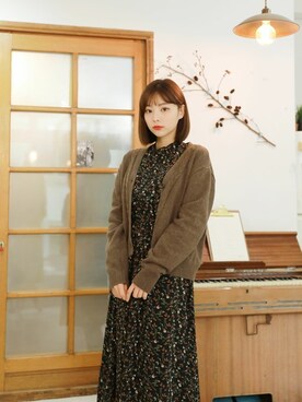 「hotping」｜「アイテム（ワンピース/ドレス）」を使った、HOTPINGさん（レディース・163cm）の冬コーディネート