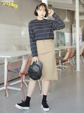 「HOTPING（ホッピン）のアイテム（シューズ）」を使った、HOTPINGさん（レディース・163cm）の冬コーディネート