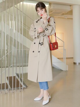 「HOTPING（ホッピン）のアイテム（ジャケット/アウター）」を使った、HOTPINGさん（レディース・163cm）の春コーディネート
