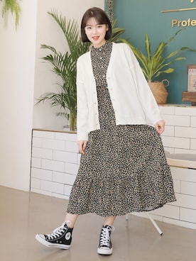 「HOTPING（ホッピン）のアイテム」を使った、HOTPINGさん（レディース・163cm）の春コーディネート