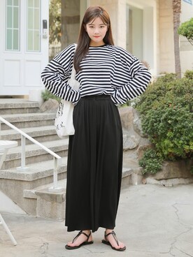 「HOTPING（ホッピン）のアイテム（その他パンツ）」を使った、HOTPINGさん（レディース・163cm）の春コーディネート