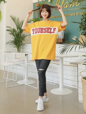 「HOTPING（ホッピン）のアイテム（バッグ）」を使った、HOTPINGさん（レディース・163cm）の春コーディネート