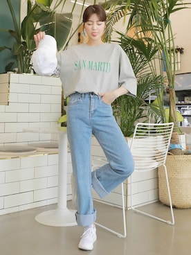 「HOTPING（ホッピン）のアイテム（帽子）」を使った、HOTPINGさん（レディース・163cm）の春コーディネート