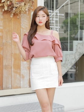 「HOTPING（ホッピン）のアイテム（シューズ）」を使った、HOTPINGさん（レディース・163cm）の夏コーディネート