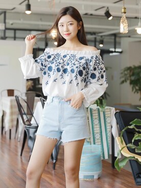 「HOTPING（ホッピン）のアイテム（シューズ）」を使った、HOTPINGさん（レディース・163cm）の夏コーディネート