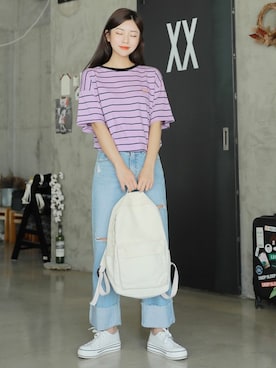 「HOTPING（ホッピン）のアイテム」を使った、HOTPINGさん（レディース・163cm）の夏コーディネート