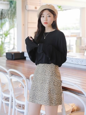 「HOTPING（ホッピン）のアイテム（トップス）」を使った、HOTPINGさん（レディース・163cm）の秋コーディネート