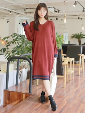 「HOTPING（ホッピン）のアイテム」を使った、HOTPINGさん（レディース・163cm）の秋コーディネート