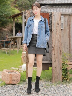 「HOTPING（ホッピン）のアイテム（ジャケット/アウター）」を使った、HOTPINGさん（レディース・163cm）の秋コーディネート