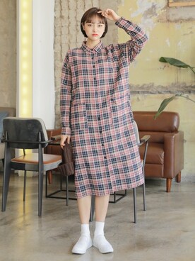 「HOTPING（ホッピン）のアイテム」を使った、HOTPINGさん（レディース・163cm）の秋コーディネート