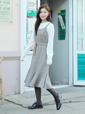 「HOTPING（ホッピン）のアイテム」を使った、HOTPINGさん（レディース・163cm）の秋コーディネート