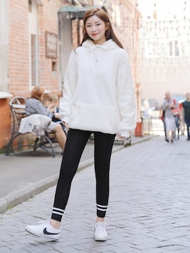 「HOTPING（ホッピン）のアイテム（トップス）」を使った、HOTPINGさん（レディース・163cm）の秋コーディネート