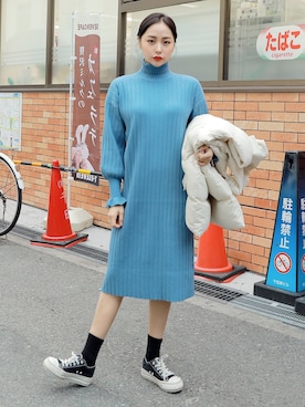 「HOTPING（ホッピン）のアイテム（ジャケット/アウター）」を使った、HOTPINGさん（レディース・163cm）の冬コーディネート