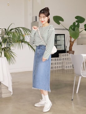 「HOTPING（ホッピン）のアイテム（トップス）」を使った、HOTPINGさん（レディース・163cm）の冬コーディネート