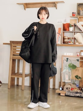 「HOTPING（ホッピン）のアイテム（パンツ）」を使った、HOTPINGさん（レディース・163cm）の冬コーディネート