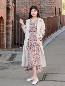 「HOTPING（ホッピン）のアイテム（ジャケット/アウター）」を使った、HOTPINGさん（レディース・163cm）の春コーディネート