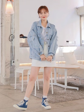 「HOTPING（ホッピン）のアイテム（ジャケット/アウター）」を使った、HOTPINGさん（レディース・163cm）の春コーディネート