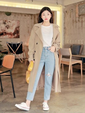 「HOTPING（ホッピン）のアイテム（ジャケット/アウター）」を使った、HOTPINGさん（レディース・163cm）の春コーディネート