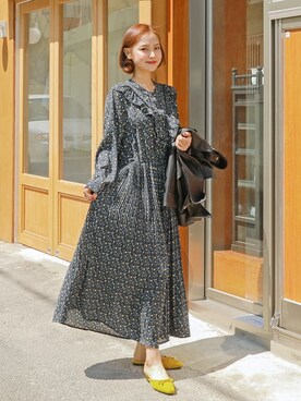 「hotping」｜「アイテム（ワンピース/ドレス）」を使った、HOTPINGさん（レディース・163cm）の春コーディネート