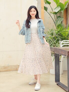 「HOTPING（ホッピン）のアイテム（ジャケット/アウター）」を使った、HOTPINGさん（レディース・163cm）の春コーディネート