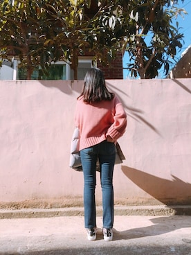 「HOTPING（ホッピン）のアイテム（パンツ）」を使った、HOTPINGさん（レディース・163cm）の冬コーディネート