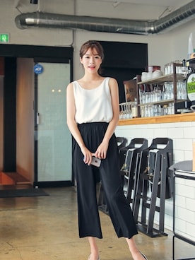 「HOTPING（ホッピン）のアイテム（その他パンツ）」を使った、HOTPINGさん（レディース・163cm）の夏コーディネート