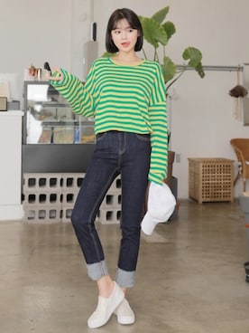 「HOTPING（ホッピン）のアイテム（パンツ）」を使った、HOTPINGさん（レディース・163cm）の夏コーディネート