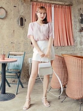 「HOTPING（ホッピン）のアイテム（トップス）」を使った、HOTPINGさん（レディース・163cm）の夏コーディネート