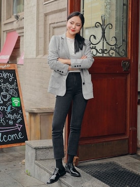 「HOTPING（ホッピン）のアイテム（パンツ）」を使った、HOTPINGさん（レディース・163cm）の秋コーディネート