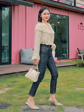 「HOTPING（ホッピン）のアイテム」を使った、HOTPINGさん（レディース・163cm）の秋コーディネート