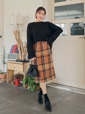 「HOTPING（ホッピン）のアイテム」を使った、HOTPINGさん（レディース・163cm）の秋コーディネート