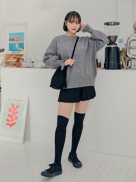 「HOTPING（ホッピン）のアイテム（トップス）」を使った、HOTPINGさん（レディース・163cm）の秋コーディネート