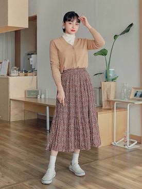 「HOTPING（ホッピン）のアイテム」を使った、HOTPINGさん（レディース・163cm）の冬コーディネート