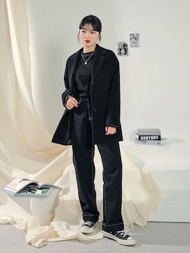 「HOTPING（ホッピン）のアイテム（ジャケット/アウター）」を使った、HOTPINGさん（レディース・163cm）の冬コーディネート